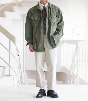 정글 퍼티그 자켓 립스탑 미군 타입 밀리터리