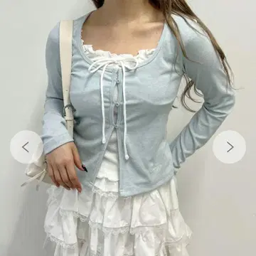 WEGO 프릴 레이어드 상의