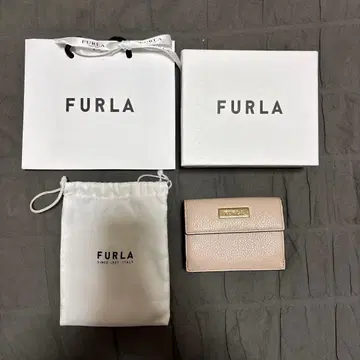 FURLA 3단 폴더형 지갑 상자, 쇼핑백, 복조리 포함