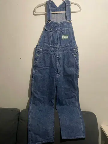 레어 CASEY JONES 랭글러 오버롤 W30 그린 택 복각