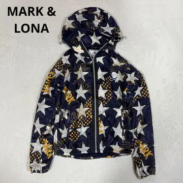 마크앤로나 별 패턴 나일론 후드티 스컬 38 골프웨어 기무라 타쿠야