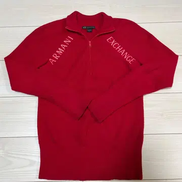 Armani Exchange 레드 집업 스웨터 S/P