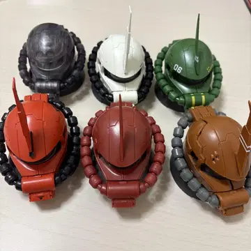 기동전사 건담 자쿠 헤드 6개 세트