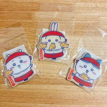 치이카와 치이카와야키 점원 치이카와 기념품 마그넷 하치와레 토끼 3종