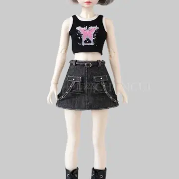 네오 브라이스 아이시 인형 데님 스커트 벨트 포함 2종 세트