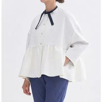 요리 더블 크로스 와이드 자켓