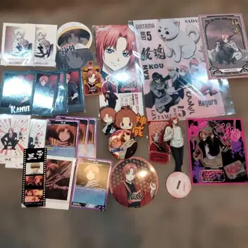 은혼 카무이 아크릴 스탠드 후 축제 특전 클리어 파일 키링 캔뱃지