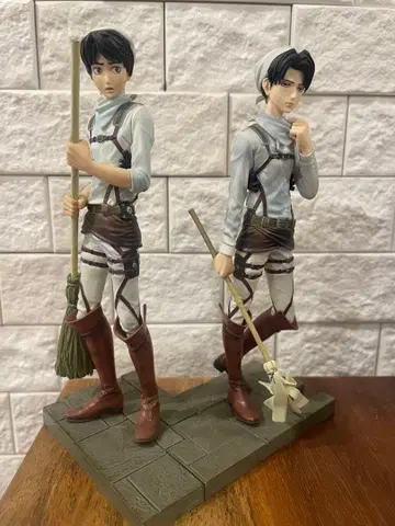 진격의 거인 DXF 청소 리바이 청소 엘렌 피규어 2점 세트