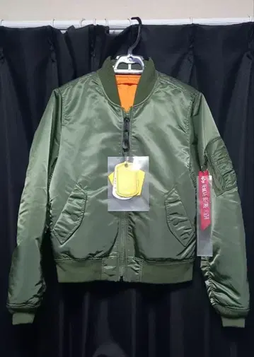 ALPHA INDUSTRIES MA-1 자켓 올리브 그린 여성용