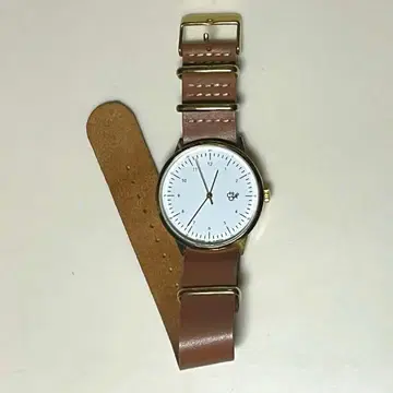 CHEAPO (치포) 브라운 가죽 손목시계