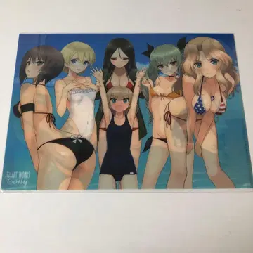 Tony 걸즈 앤 판처 니시즈미 마호 다즐링 머리띠 클리어 파일