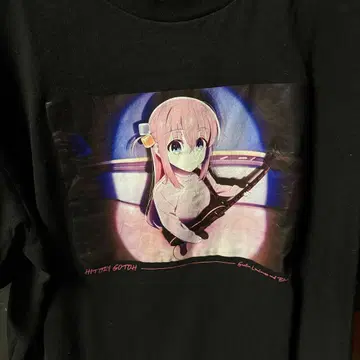 봇치 더 록! 봇자 로 전시 야마다 료 빅 실루엣 T셔츠