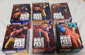 미개봉 드래곤볼 초 손오공 FES!! 피규어 6체 세트