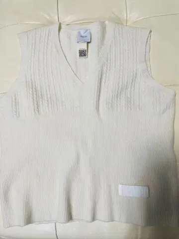 PATOU 니트 베스트 화이트 xs