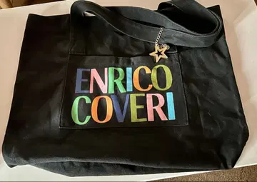ENRICO COVERI 블랙 토트백 빅