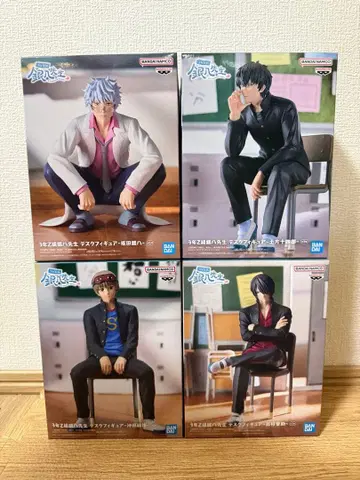 3학년 Z반 긴파치 선생님 데스크 피규어 컴플리트 4체 세트