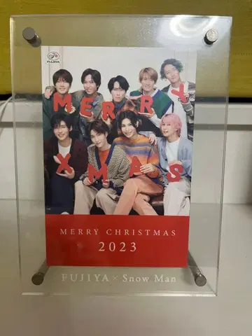 FUJIYA x Snow Man 크리스마스 아크릴 스탠드
