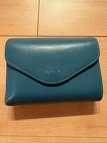 아그네스 베 접이식 지갑 파랑