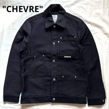 CHEVRE 워크 자켓 몰스킨 네이비 프랑스
