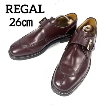 일본제 REGAL 리갈 싱글 몽크 스트랩 U칩 가죽 신발 가죽