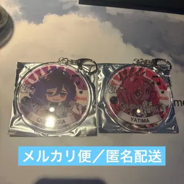 그랑블루 판타지 라운드원 콜라보 드링크 아크릴 키링 오로로 자이아 야치마