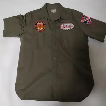 버즈릭슨 헤링본 워크 반팔 셔츠