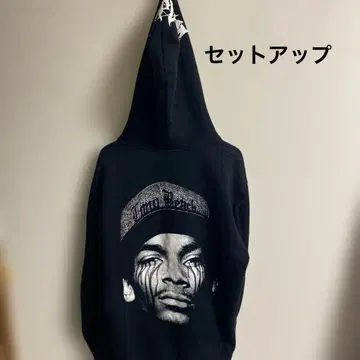 트리플에스 x 스눕 독 프린트 후드티, 맨투맨 상하의 세트