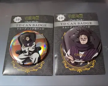 주술회전 PLAZA Chair:Black 캔뱃지 오로라 금박 쵸소우