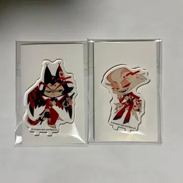 해즈빈 호텔 애니카페 허스크 엔젤 아크릴 스탠드 2개 세트