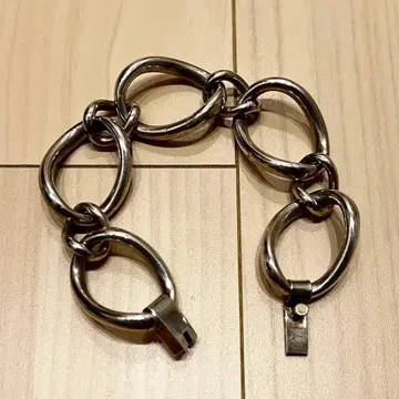 빈티지 멕시칸 주얼리 헤비 체인 팔찌 925