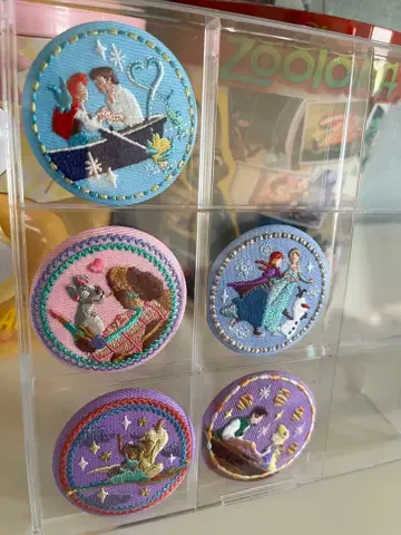 디즈니 자수 캔뱃지 세트 묶음 판매 낱개 판매도 가능