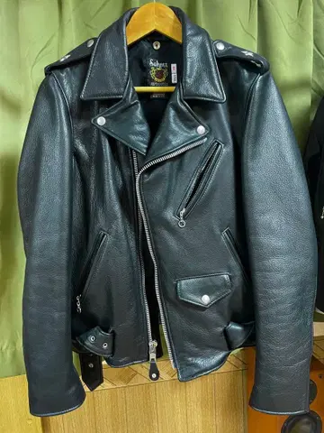 Schott 원스타 516UST 블랙 더블 라이더 자켓