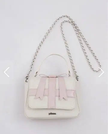 pium 피움 선물 리본 퀼팅 미니백