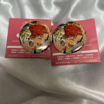 앙스타 10주년 전시회 캔뱃지 아케호시 스바루 2개 세트