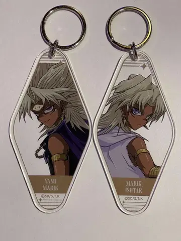 유희왕 콜라보 카페 BLANC 본점 마리크 아크릴 키링 세트