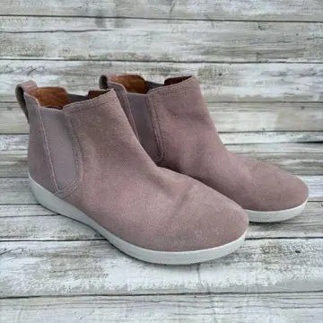 FitFlop Superchelsea 스웨이드 앵클부츠 핑크