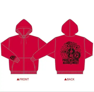 강철의 연금술사전 하가렌 후드티 XL