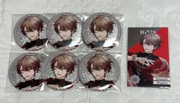 니지산지 8주년 폴라로이드풍 카드 캔뱃지 카가미 하야토