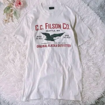 FILSON 필슨 T셔츠 XS 베이지 레어 이글 남성 빈티지 로고