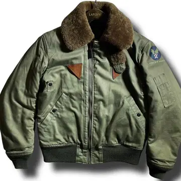 분위기 발군 HOUSTON B-15A 무스탕 옷깃 플라이트 자켓 38