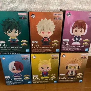 제일복권 나의 히어로 아카데미아 SOFVIC츄 6종 세트 미개봉 세미컴프