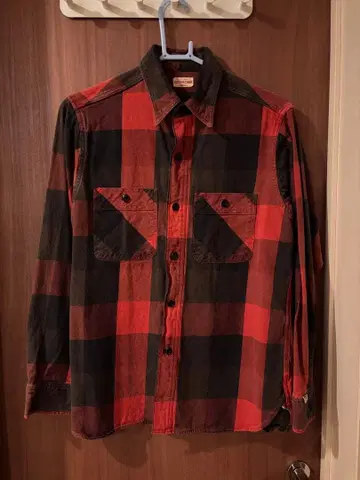 SUGAR CANE 슈가케인 플란넬 셔츠 빨간색 동양 엔터프라이즈