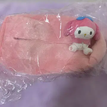 마이멜로디 쿠로미 마스코트 부착 앉은 티슈 박스 커버