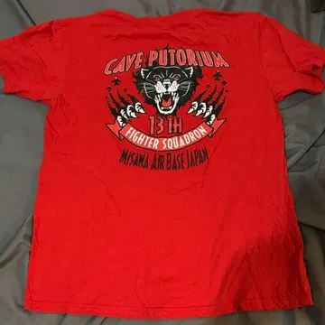 실물 미국 공군 요코타 미사와 기지 전투기 부대 T셔츠 M