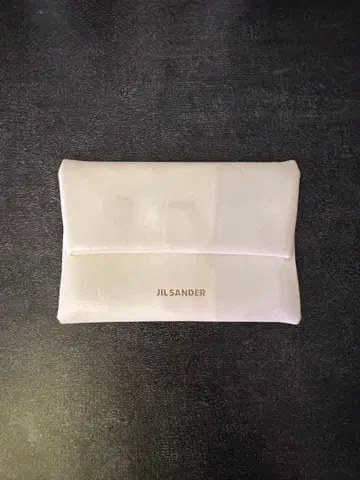 JIL SANDER 화이트 가죽 코인 케이스