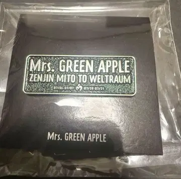 Mrs. GREEN APPLE 핀 배지 젠진미도와 벨트라우무