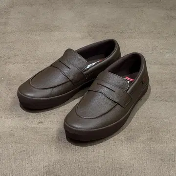VANS 스케이트 로퍼 가죽 브라운 28.0cm