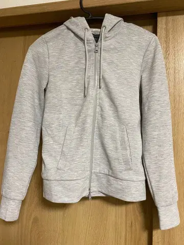 Armani Exchange 그레이 풀 집업 후드티