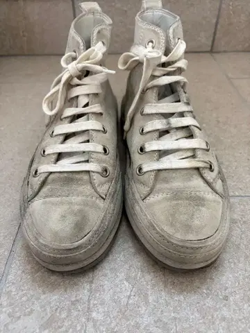 앤드뮐미스터_ANN DEMEULEMEESTER_얼룩 가공 스니커즈