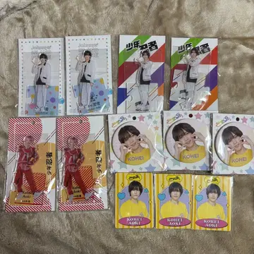 소년 닌자 아오키 코헤이 아크릴 스탠드 캔뱃지 프로필 카드 세트